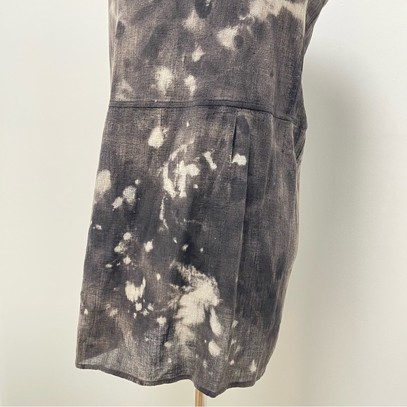 Electric Feathers Sleeveless Black Raw Tie Dye Tunic Size Small - Picture 11 of 14